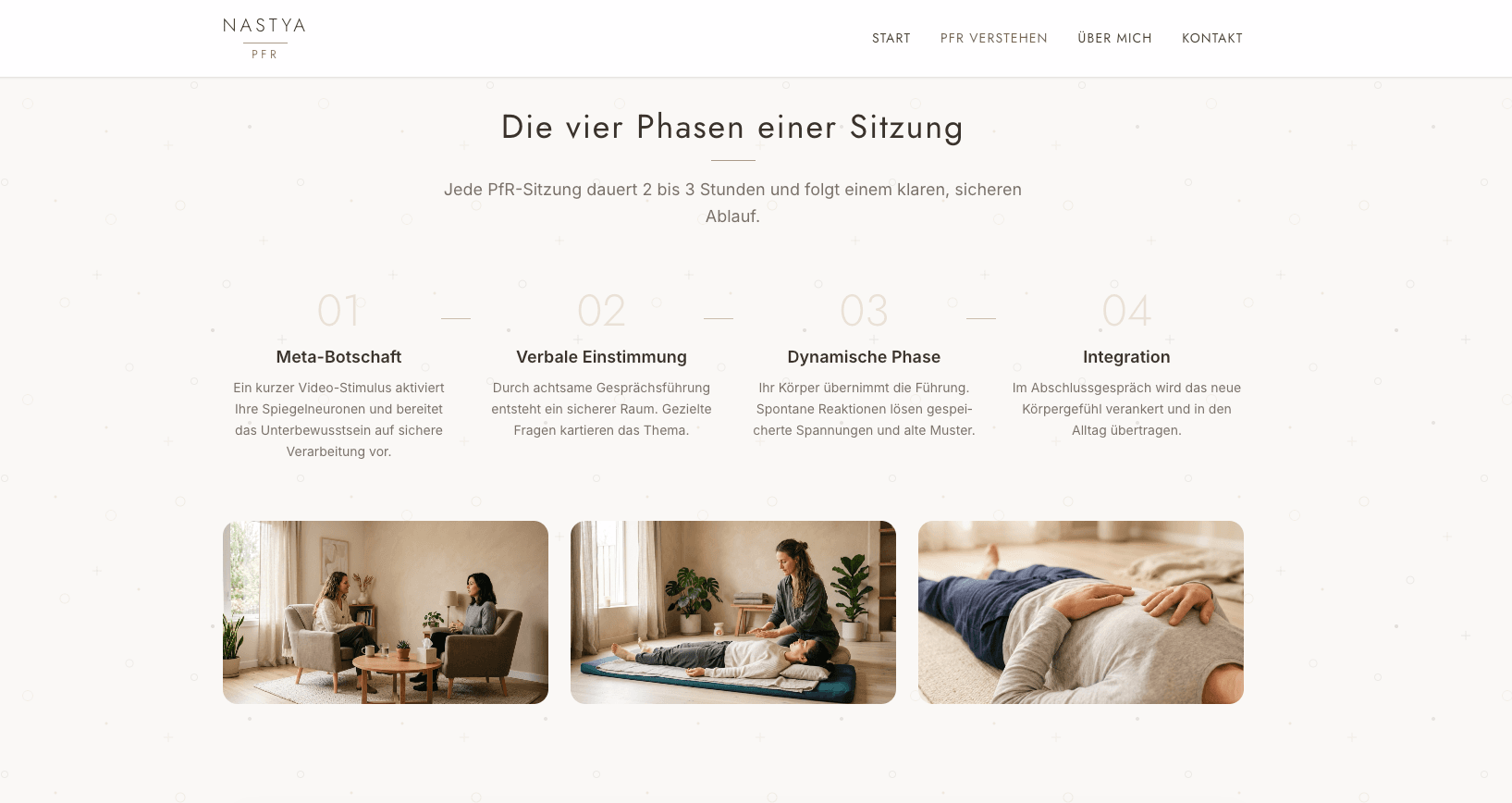 nastya-pfr.ch, Vier Phasen visualisieren den Sitzungsablauf