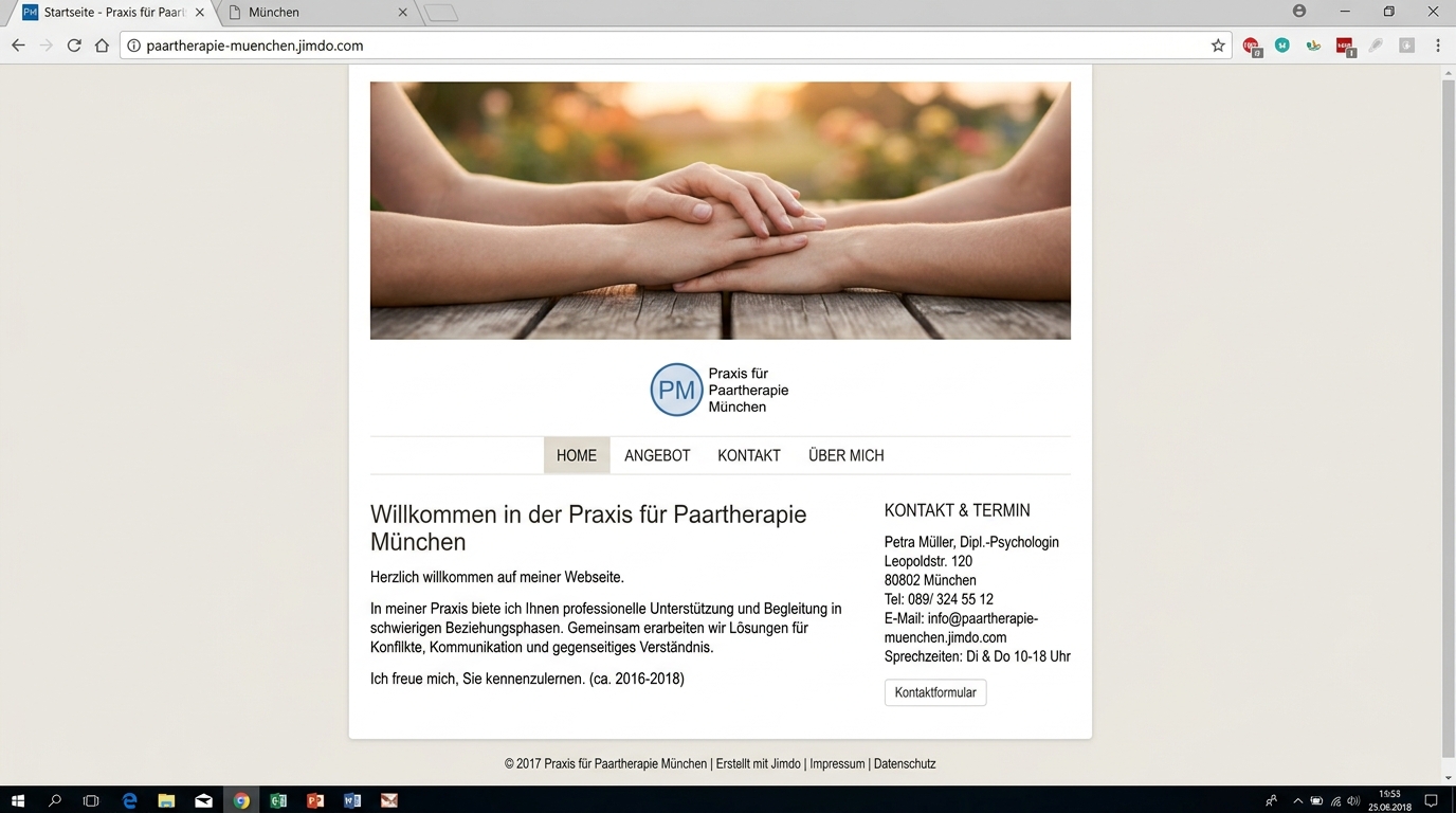 Vorher: Praxis für Paartherapie
