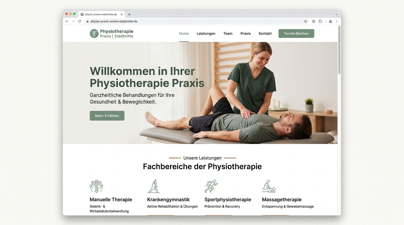 Nachher: Physiotherapie-Praxis